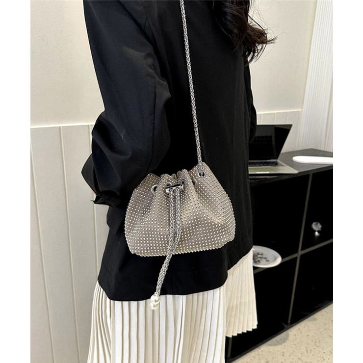 キラキラ 巾着バッグ チェーンミニバッグ | SUNSHINE CLOSET | 詳細画像17 