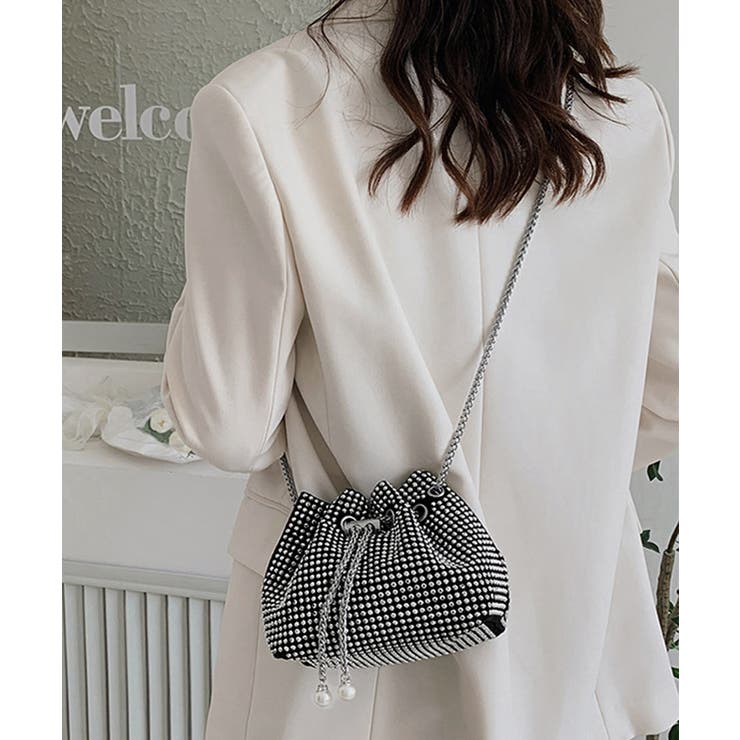 キラキラ 巾着バッグ チェーンミニバッグ | SUNSHINE CLOSET | 詳細画像4 