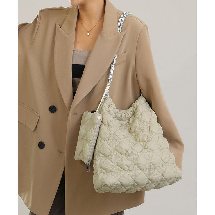 キルトチェーンバッグポーチ付トートバッグ | SUNSHINE CLOSET | 詳細画像2 