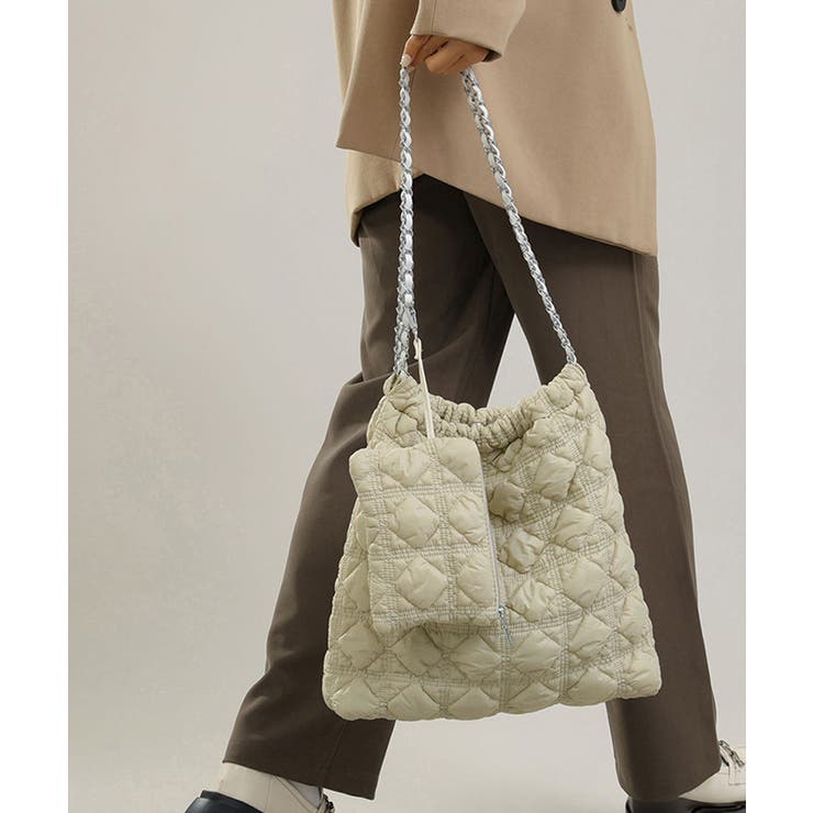 キルトチェーンバッグポーチ付トートバッグ | SUNSHINE CLOSET | 詳細画像3 