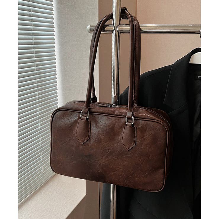 ロングハンドルボストンバッグトートバッグ[品番：AGCW0006107