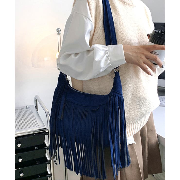 フリンジショルダーバッグスエード調バッグ | SUNSHINE CLOSET | 詳細画像11 