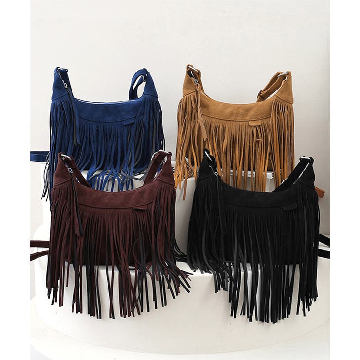 フリンジショルダーバッグスエード調バッグ | SUNSHINE CLOSET | 詳細画像13 