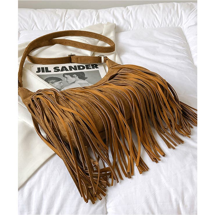 フリンジショルダーバッグスエード調バッグ | SUNSHINE CLOSET | 詳細画像15 