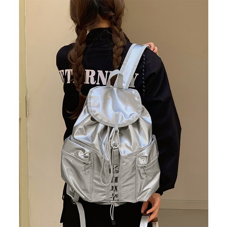 巾着リュック メタリック ドロストバッグ | SUNSHINE CLOSET | 詳細画像1 