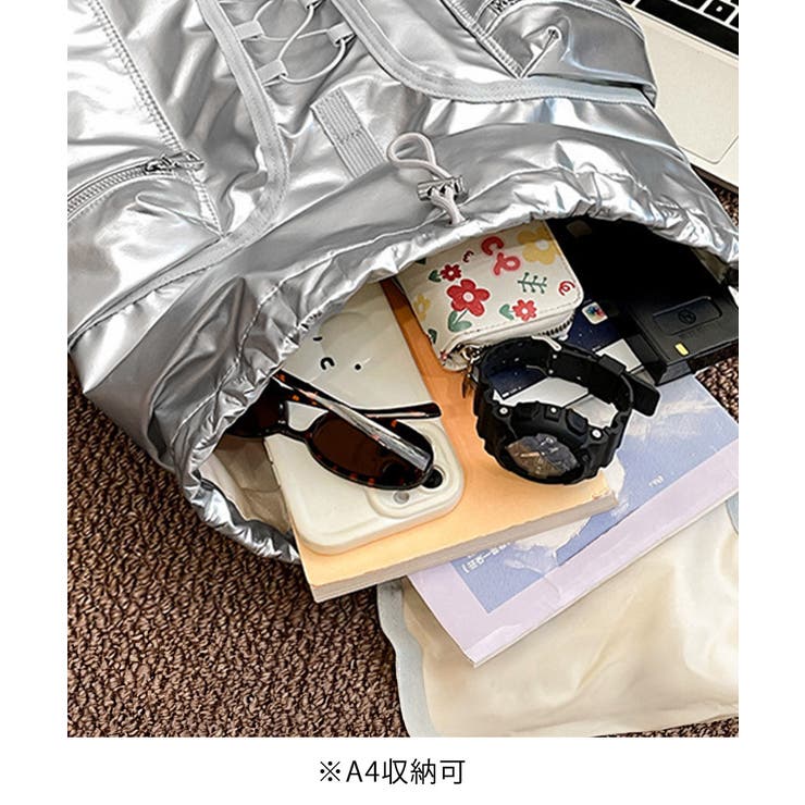 巾着リュック メタリック ドロストバッグ | SUNSHINE CLOSET | 詳細画像14 