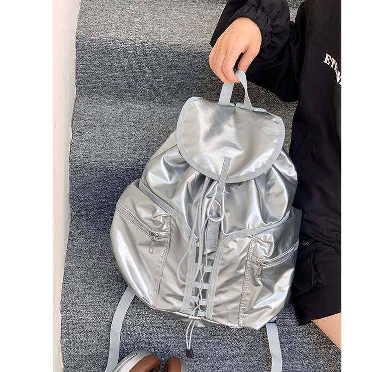 巾着リュック メタリック ドロストバッグ | SUNSHINE CLOSET | 詳細画像4 