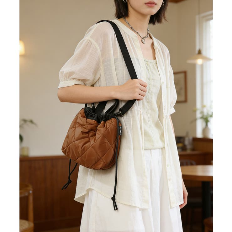 レディース ふかふか巾着バッグ 軽量ナイロンバッグ | SUNSHINE CLOSET | 詳細画像22 