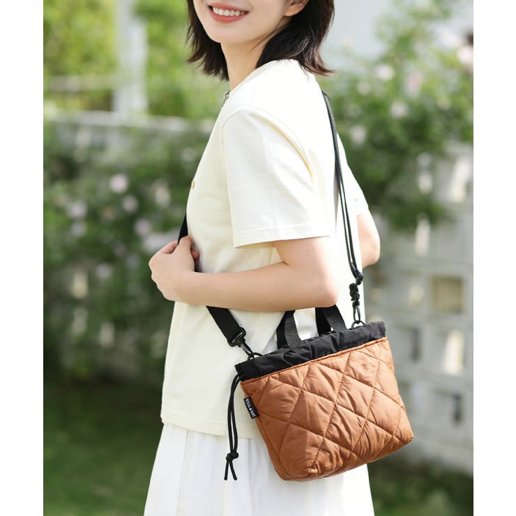 レディース ふかふか巾着バッグ 軽量ナイロンバッグ | SUNSHINE CLOSET | 詳細画像23 