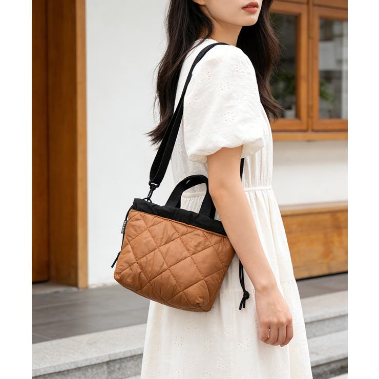 レディース ふかふか巾着バッグ 軽量ナイロンバッグ | SUNSHINE CLOSET | 詳細画像24 
