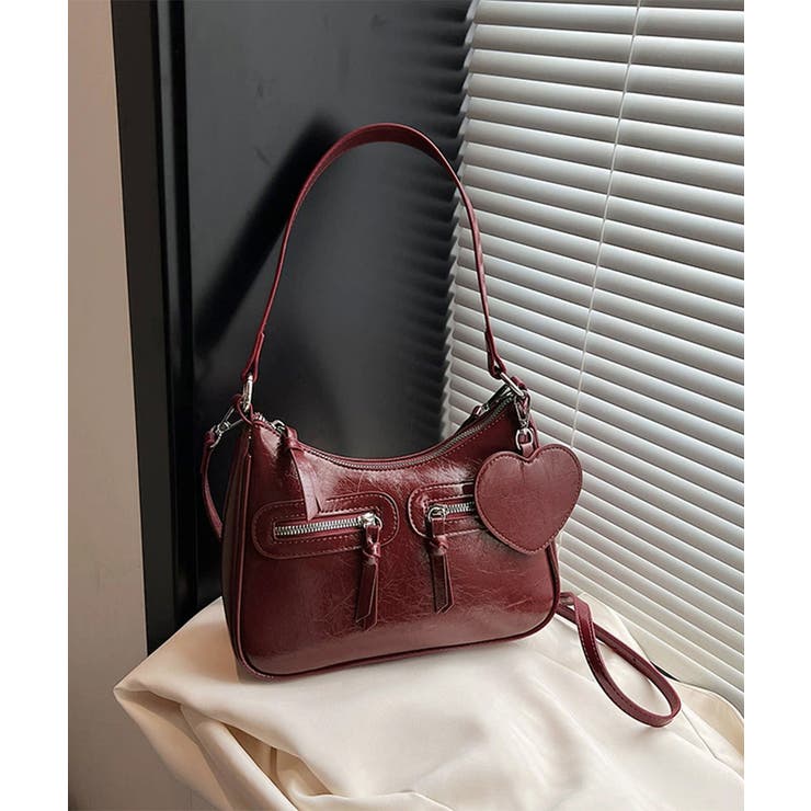 レトロショルダーバッグ ハートチャーム付 | SUNSHINE CLOSET | 詳細画像14 