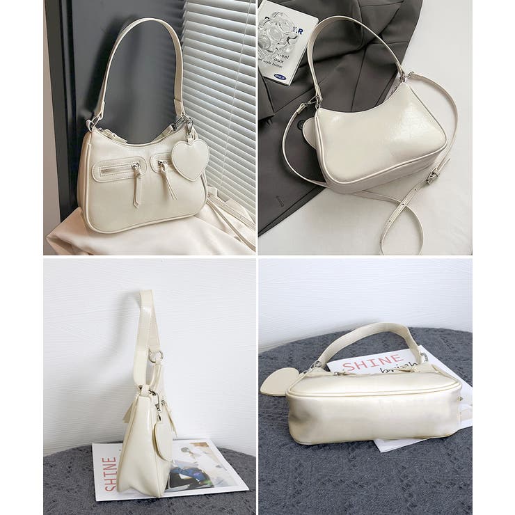 レトロショルダーバッグ ハートチャーム付 | SUNSHINE CLOSET | 詳細画像16 