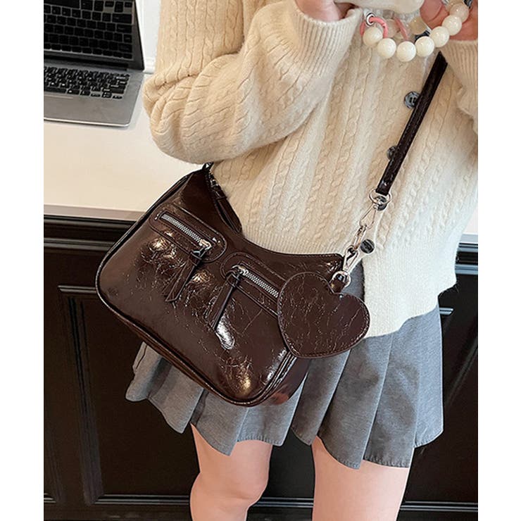 レトロショルダーバッグ ハートチャーム付 | SUNSHINE CLOSET | 詳細画像2 