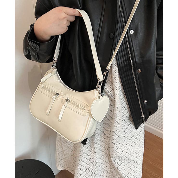 レトロショルダーバッグ ハートチャーム付 | SUNSHINE CLOSET | 詳細画像5 