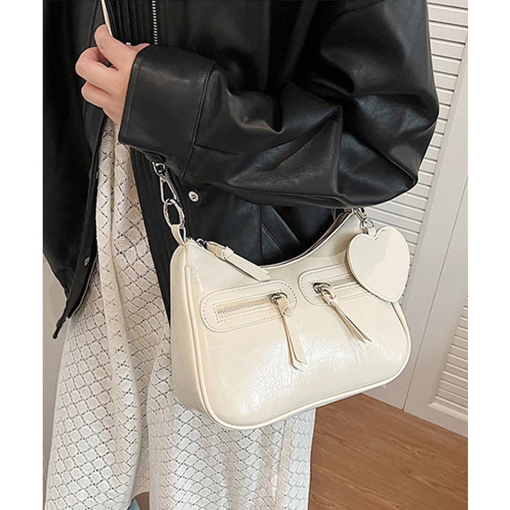 レトロショルダーバッグ ハートチャーム付 | SUNSHINE CLOSET | 詳細画像6 