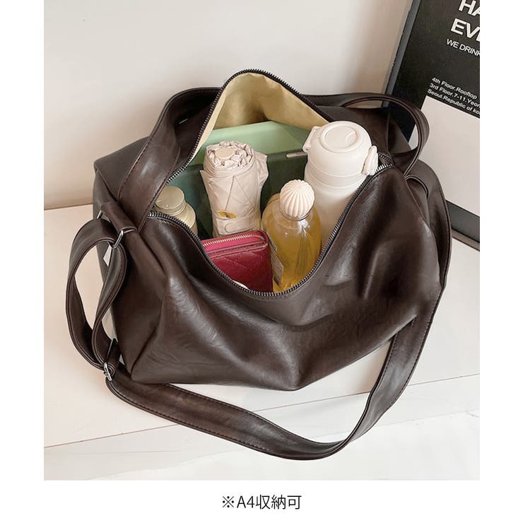 ソフトレザー風肩掛けバッグ シンプルショルダーバッグ おしゃれユニセックススクエ… | SUNSHINE CLOSET | 詳細画像15 