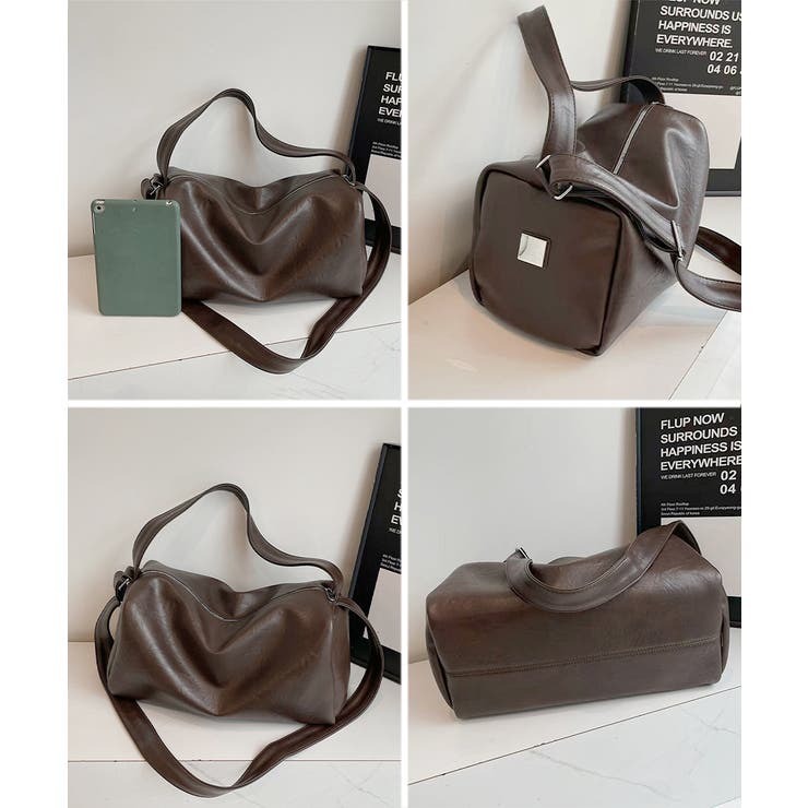 ソフトレザー風肩掛けバッグ シンプルショルダーバッグ おしゃれユニセックススクエ… | SUNSHINE CLOSET | 詳細画像20 