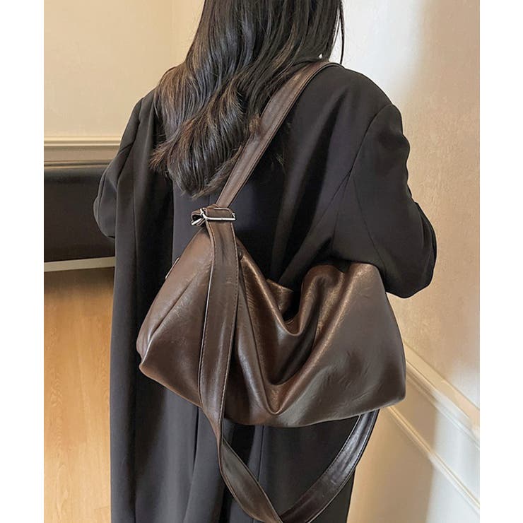 ソフトレザー風肩掛けバッグ シンプルショルダーバッグ おしゃれユニセックススクエ… | SUNSHINE CLOSET | 詳細画像7 