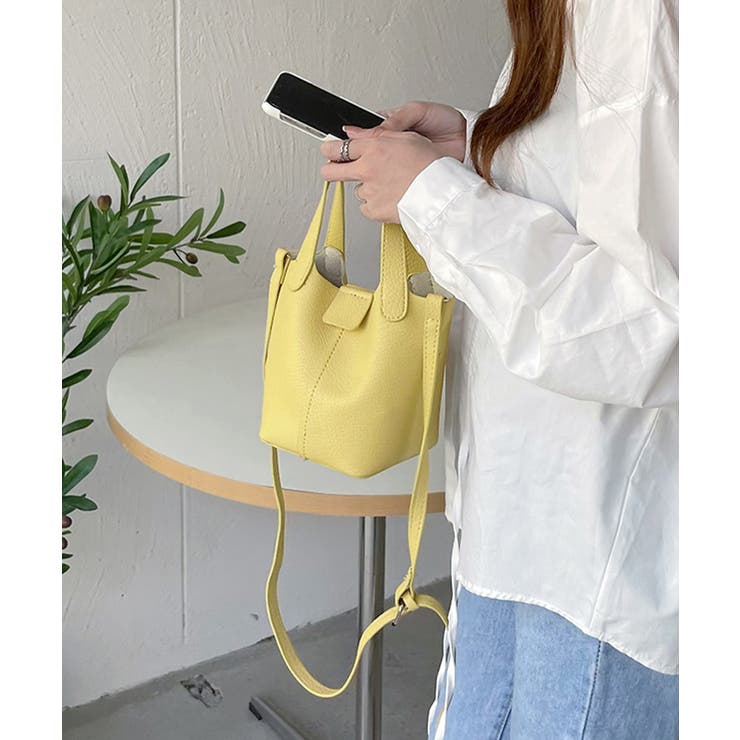 レディース シボレザー調ショルダーバッグ コンパクト鞄 | SUNSHINE CLOSET | 詳細画像13 