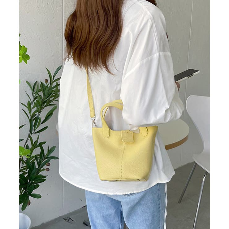 レディース シボレザー調ショルダーバッグ コンパクト鞄 | SUNSHINE CLOSET | 詳細画像15 
