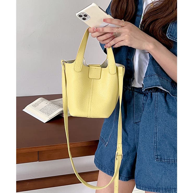 レディース シボレザー調ショルダーバッグ コンパクト鞄 | SUNSHINE CLOSET | 詳細画像16 