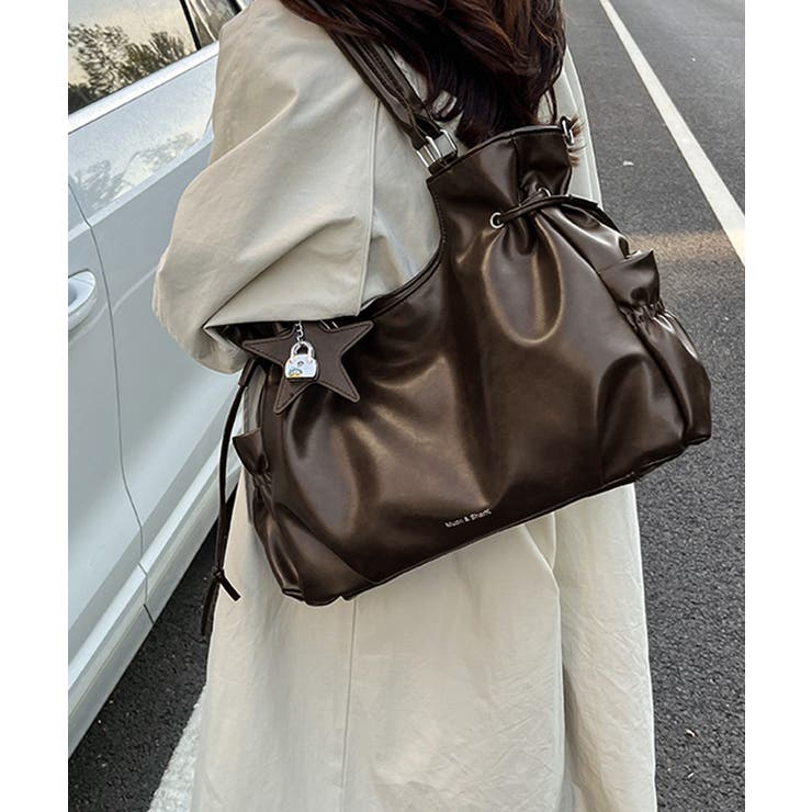 フェイクレザー2WAYバッグ レディース 斜めがけバッグ大きめA4 | SUNSHINE CLOSET | 詳細画像17 