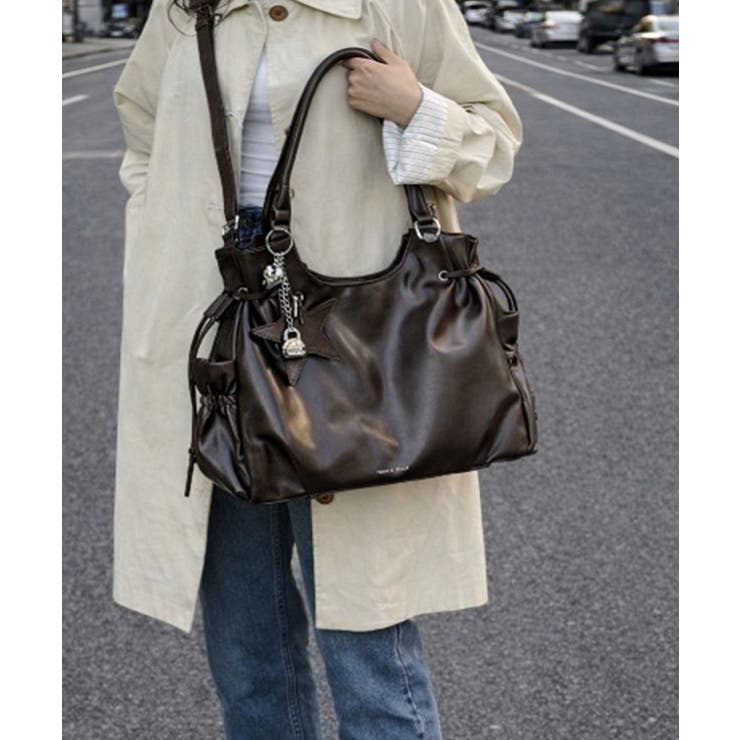 フェイクレザー2WAYバッグ レディース 斜めがけバッグ大きめA4 | SUNSHINE CLOSET | 詳細画像18 