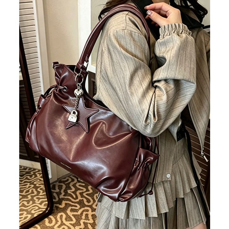 フェイクレザー2WAYバッグ レディース 斜めがけバッグ大きめA4 | SUNSHINE CLOSET | 詳細画像21 