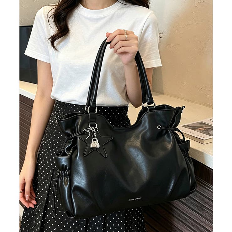 フェイクレザー2WAYバッグ レディース 斜めがけバッグ大きめA4 | SUNSHINE CLOSET | 詳細画像22 