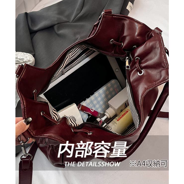 フェイクレザー2WAYバッグ レディース 斜めがけバッグ大きめA4 | SUNSHINE CLOSET | 詳細画像29 