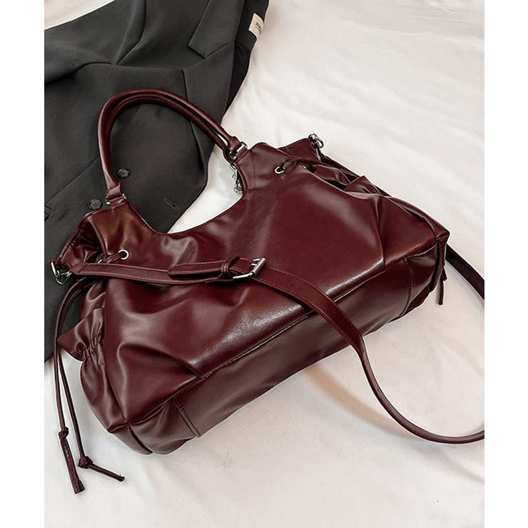 フェイクレザー2WAYバッグ レディース 斜めがけバッグ大きめA4 | SUNSHINE CLOSET | 詳細画像31 