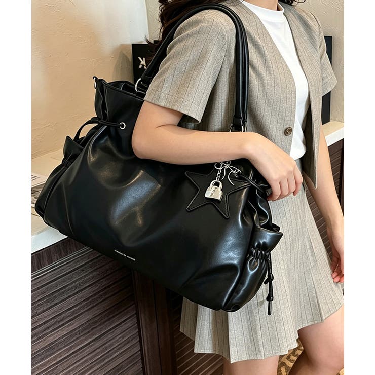 フェイクレザー2WAYバッグ レディース 斜めがけバッグ大きめA4 | SUNSHINE CLOSET | 詳細画像4 
