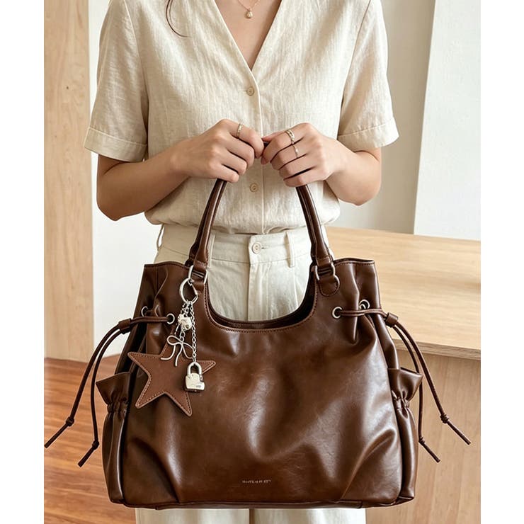 フェイクレザー2WAYバッグ レディース 斜めがけバッグ大きめA4 | SUNSHINE CLOSET | 詳細画像8 