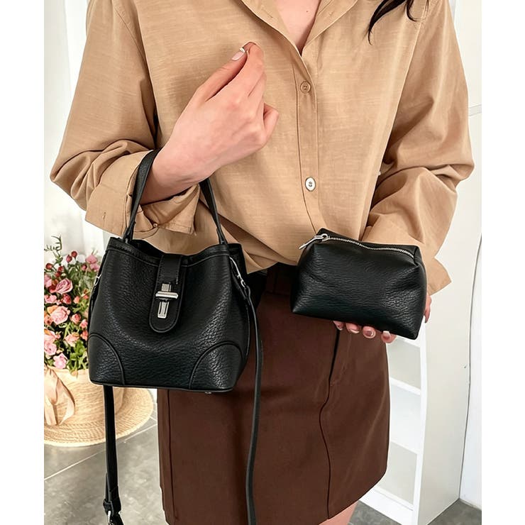 大人可愛いミニハンドバッグ オフィスカジュアル上品斜め掛けバッグ 通勤通学フェミ… | SUNSHINE CLOSET | 詳細画像4 