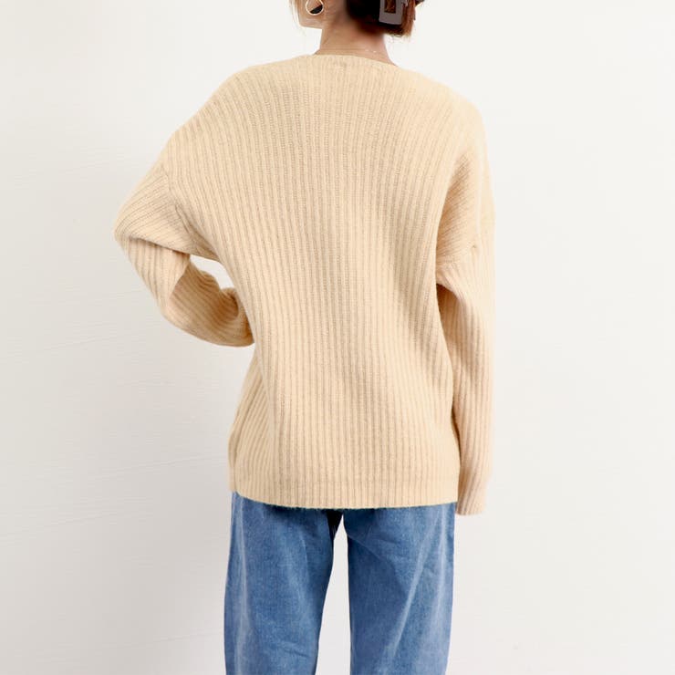 リブ ニットトップス春秋冬ニットセーター | SUNSHINE CLOSET | 詳細画像17 