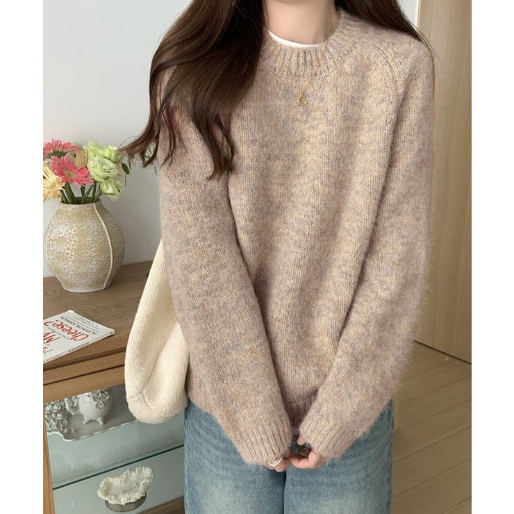 チクチクしないニットレディース 大人可愛いセーター長袖 オフィスカジュアルトップ… | SUNSHINE CLOSET | 詳細画像10 