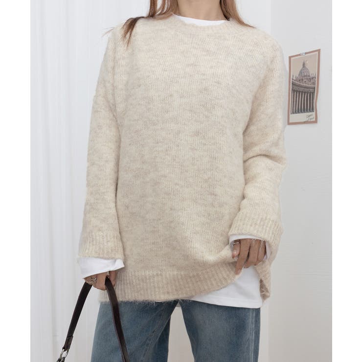 チクチクしないニットレディース 大人可愛いセーター長袖 オフィスカジュアルトップ… | SUNSHINE CLOSET | 詳細画像12 