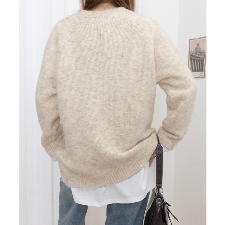 チクチクしないニットレディース 大人可愛いセーター長袖 オフィスカジュアルトップ… | SUNSHINE CLOSET | 詳細画像13 
