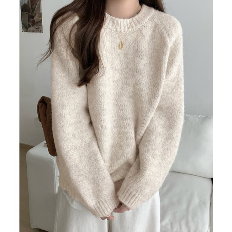 チクチクしないニットレディース 大人可愛いセーター長袖 オフィスカジュアルトップ… | SUNSHINE CLOSET | 詳細画像5 