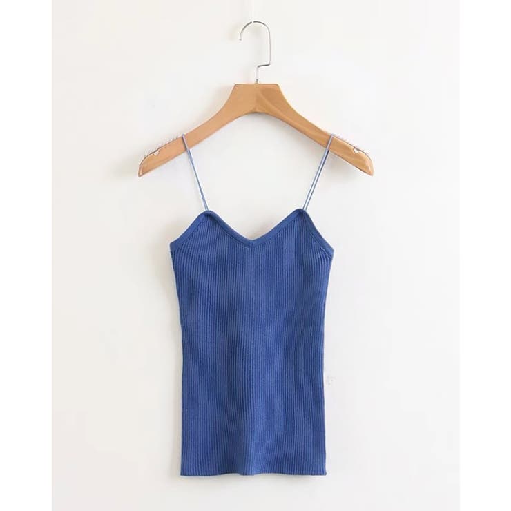ロイヤルブルー | ニットキャミソール レディース リブニット | SUNSHINE CLOSET