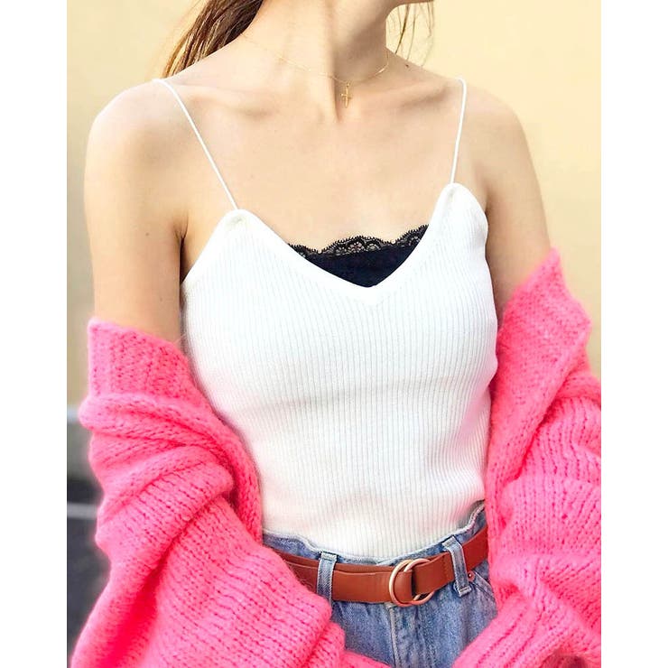 ニットキャミソール レディース リブニット | SUNSHINE CLOSET | 詳細画像3 