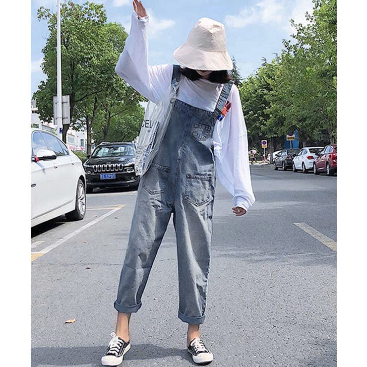 サロペット デニムパンツ レディース | SUNSHINE CLOSET | 詳細画像2 