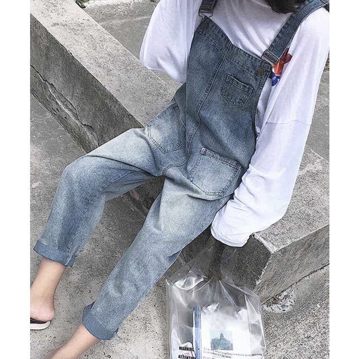 サロペット デニムパンツ レディース | SUNSHINE CLOSET | 詳細画像4 