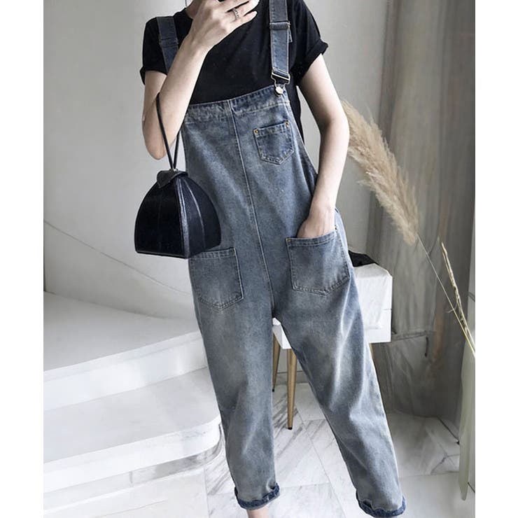 サロペット デニムパンツ レディース | SUNSHINE CLOSET | 詳細画像5 