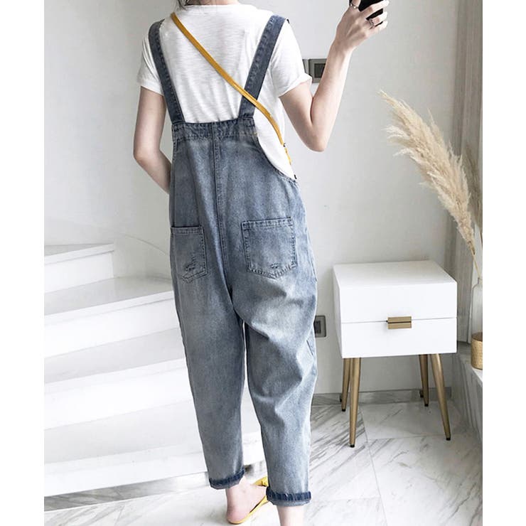 サロペット デニムパンツ レディース | SUNSHINE CLOSET | 詳細画像6 