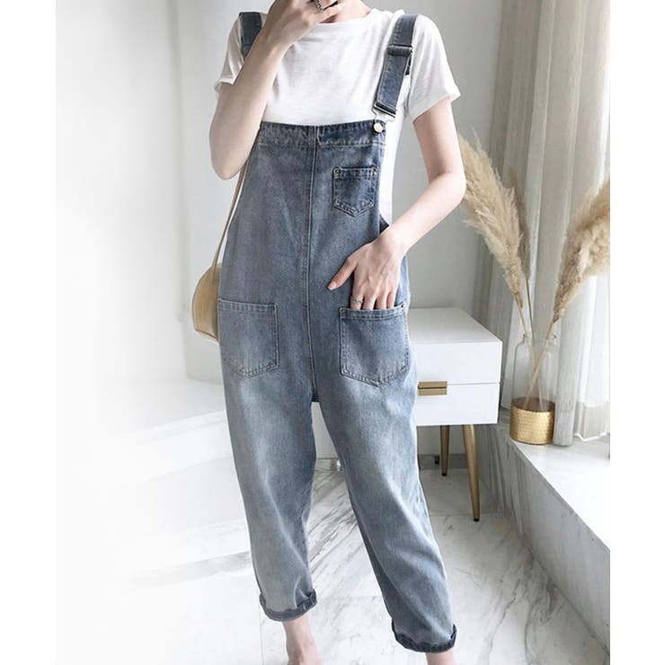 サロペット デニムパンツ レディース | SUNSHINE CLOSET | 詳細画像7 