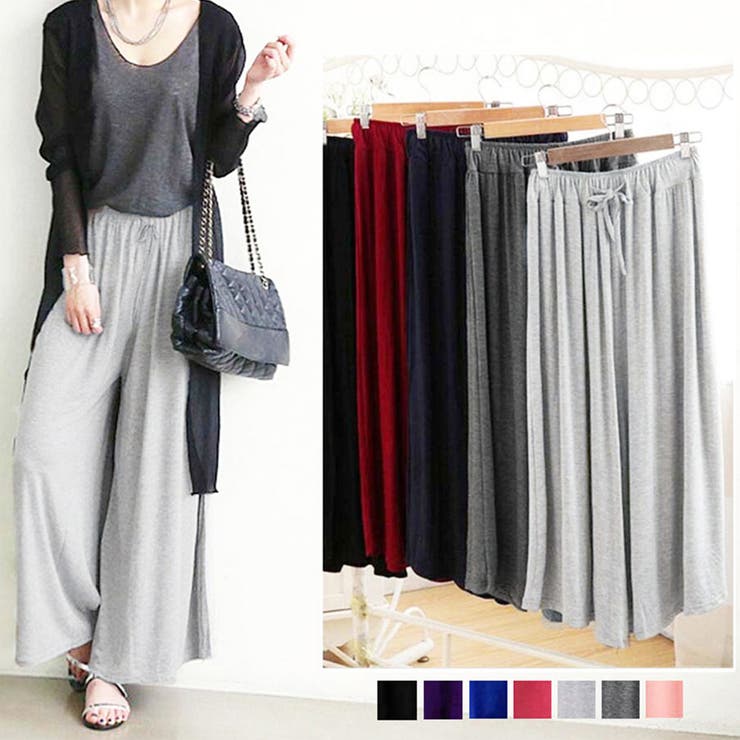 スカーチョ ゆったり ワイドパンツ 夏服 | SUNSHINE CLOSET | 詳細画像1 