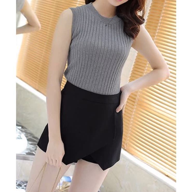 リブニットトップスレディースタンクトップ | SUNSHINE CLOSET | 詳細画像8 