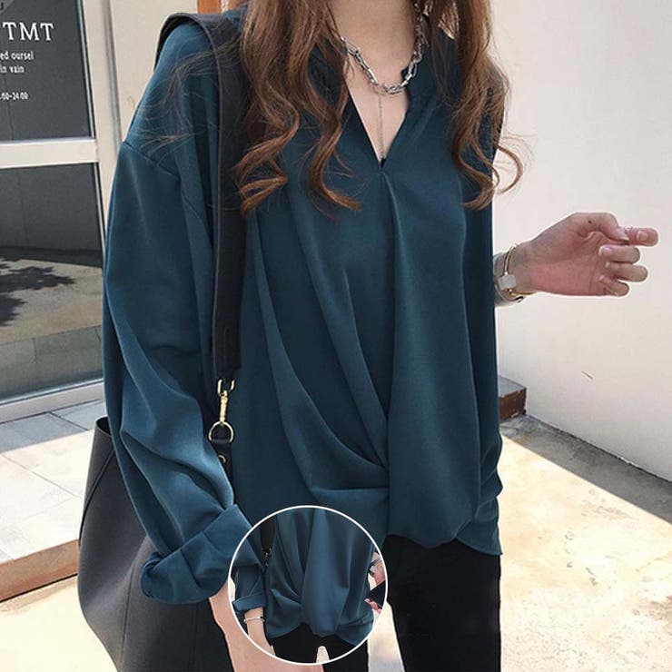 春夏 スキッパーブラウス オフィスカジュアルトップス | SUNSHINE CLOSET | 詳細画像9 