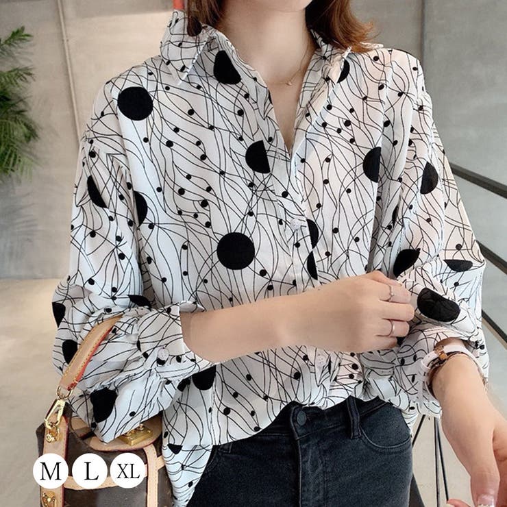 ブラウス 柄シャツ レトロ レディース | SUNSHINE CLOSET | 詳細画像1 